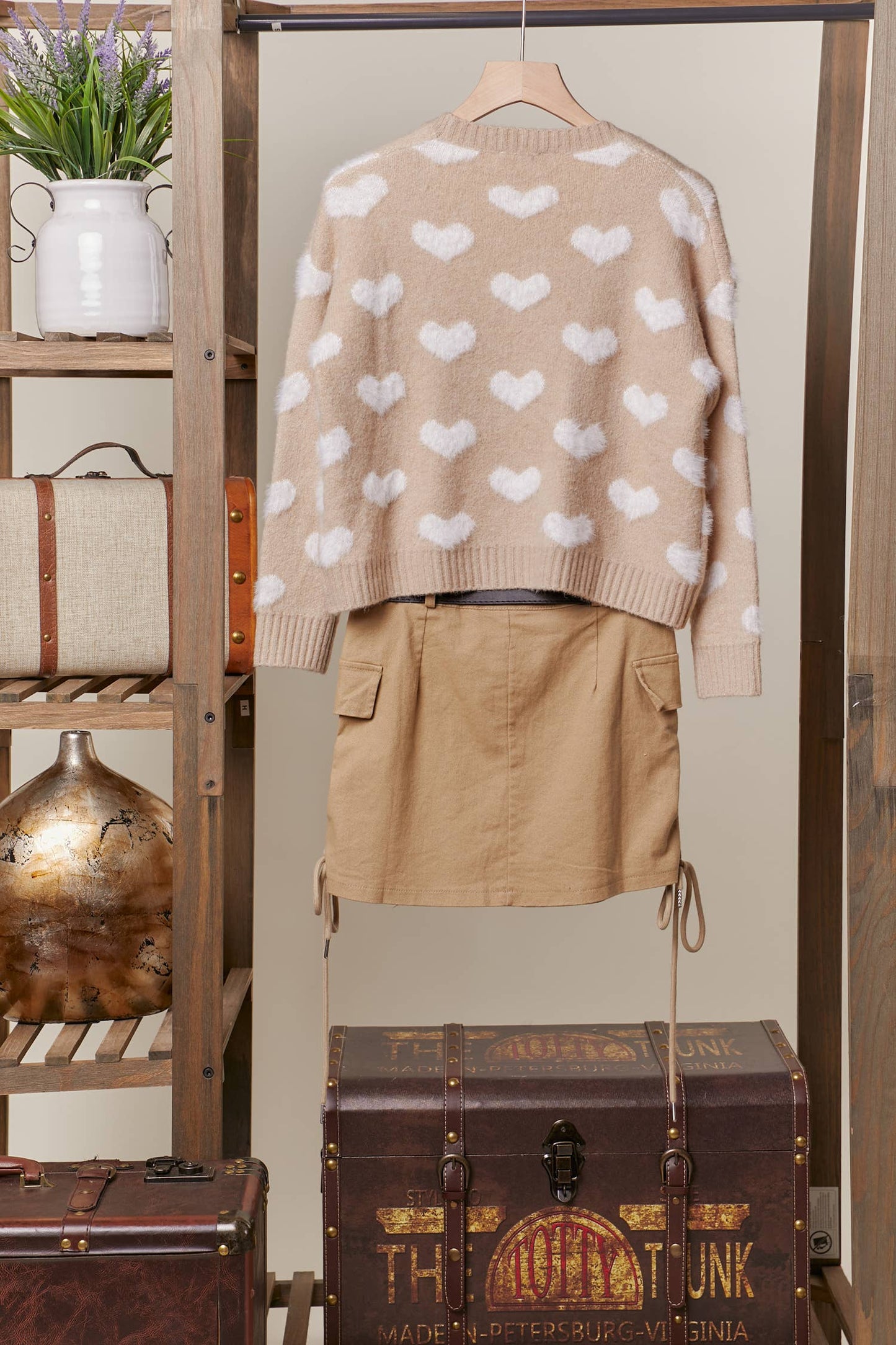 Hearts Sweater Cardigan