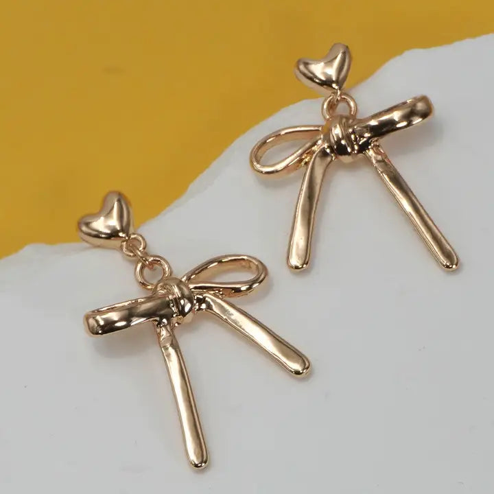 Classic Bow Drop Dangle Earrings | 80E6416