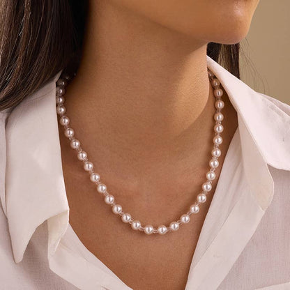 Natural Stone Semi-Precious Glass Mixed Necklace | 40NK9659: E