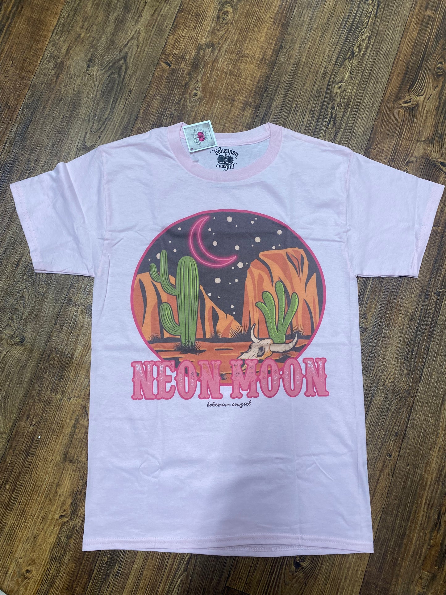 NEON MOON S/S PINK TEE