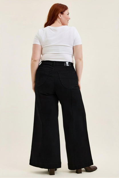 Judy Blue HW LIZA Black Palazzo Jeans 881243