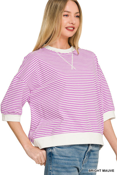 Door Buster Striped Pullover Top