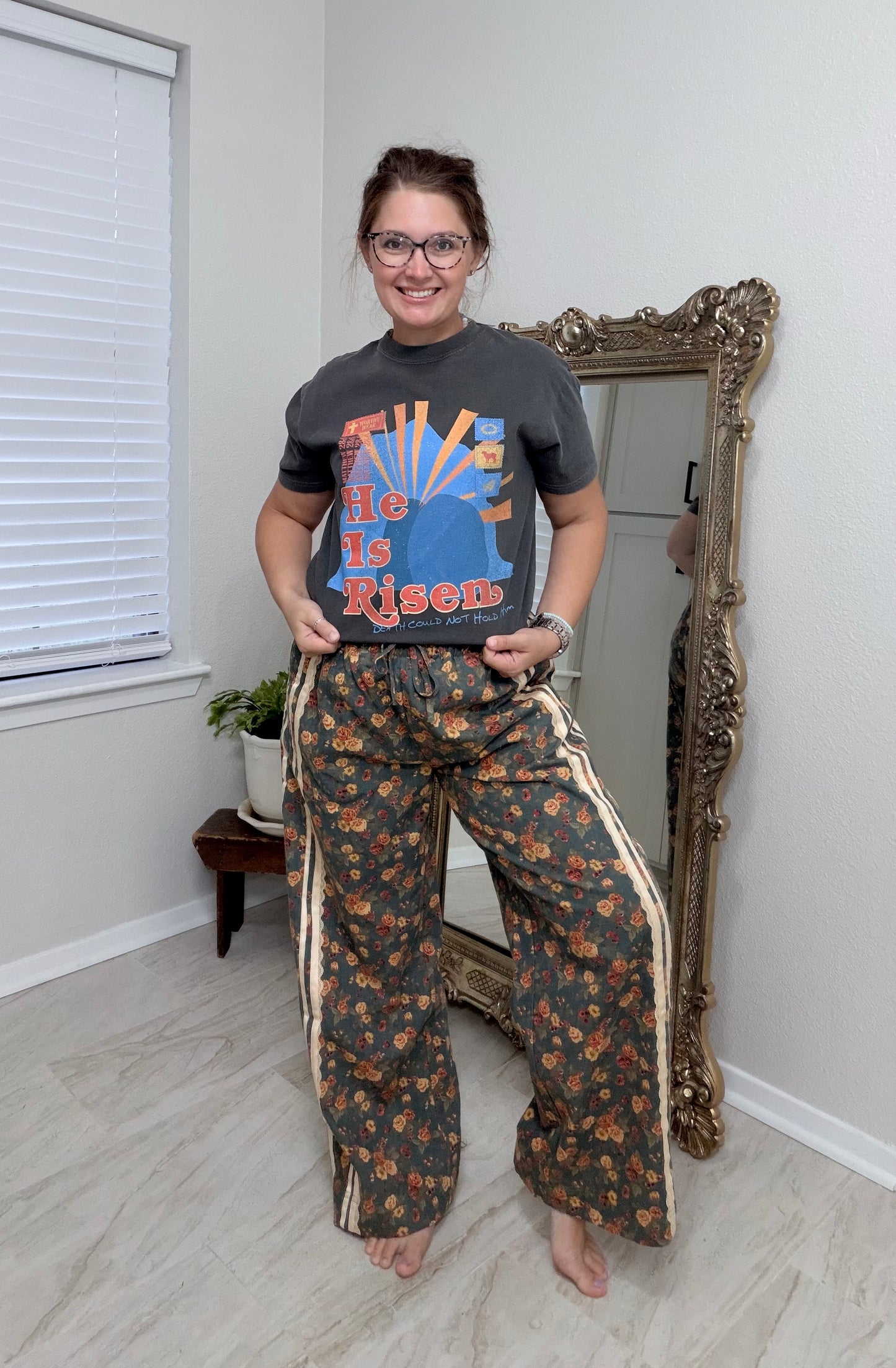 He Is Risen Tee: Pepper