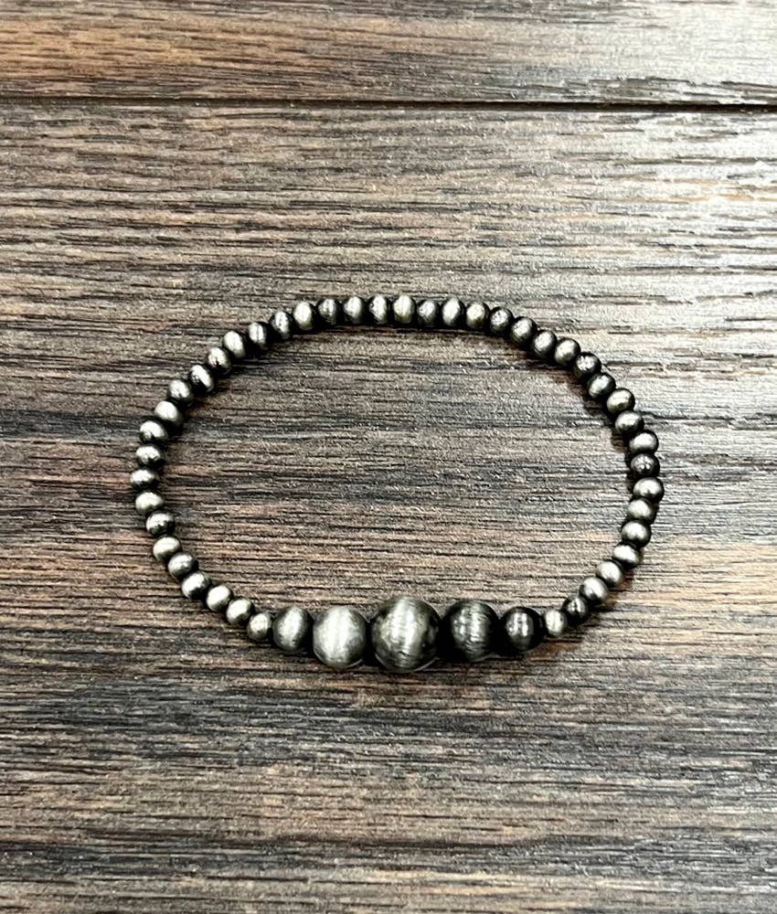 Handmade Navajo Bead Stretch Bracelet