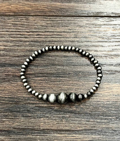 Handmade Navajo Bead Stretch Bracelet