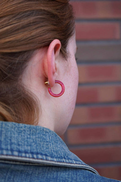 Micro Cam Mini Hoops - Scarlet