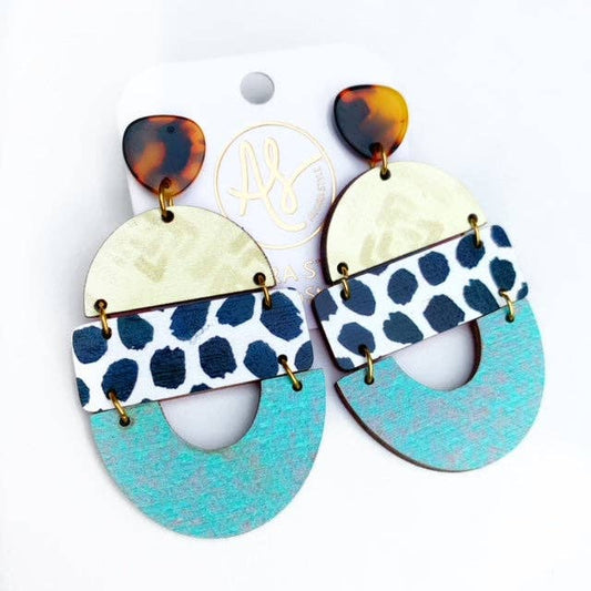 Bela - Chevy Polka Dot Statement Earring Mixed Patter
