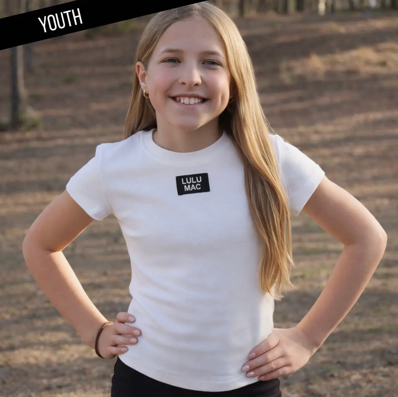 White Lulu Mac Tee - YOUTH