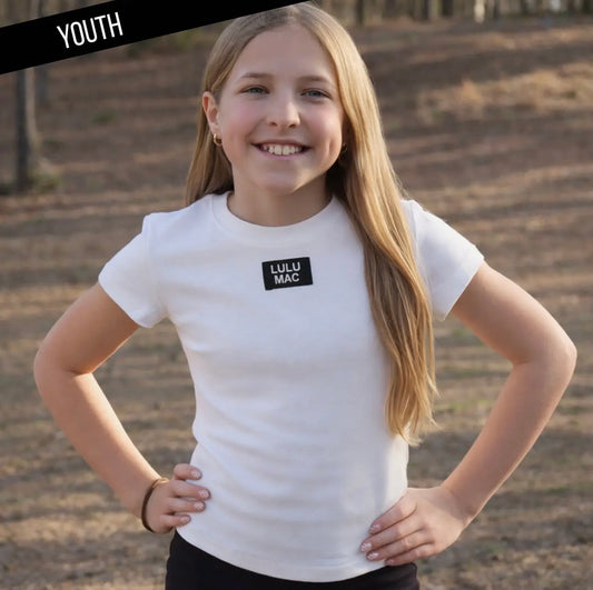 White Lulu Mac Tee - YOUTH