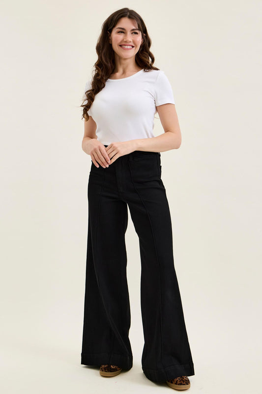 Judy Blue HW LIZA Black Palazzo Jeans 881243