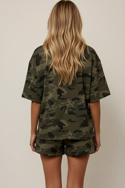 Camo French Terry Shorts Set