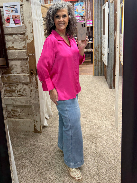 Hot Pink Blouse