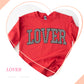 Lover- Checkered Valentine Sweatshirt