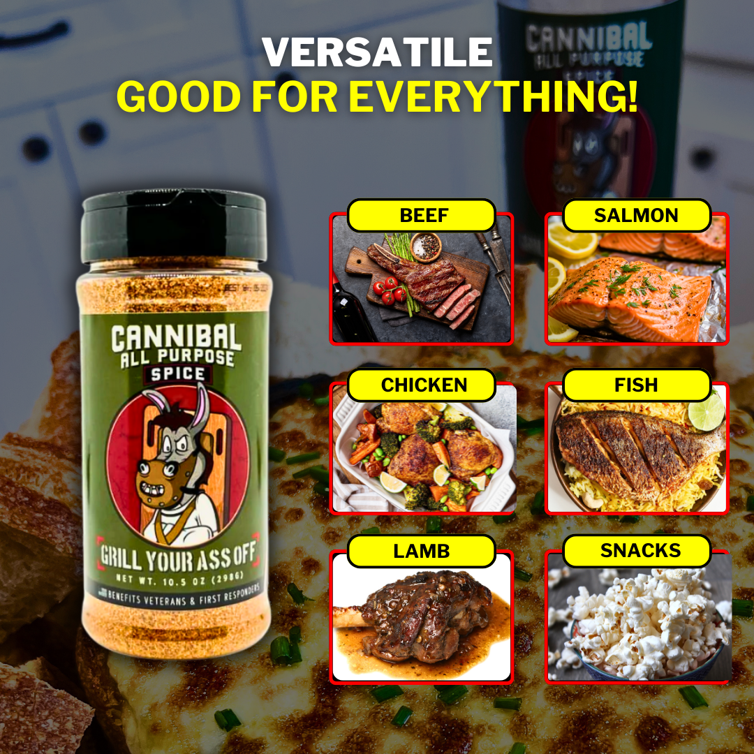 Cannibal All-Purpose Spice – Bold Flavor for Every Meal
: 12oz Bottle