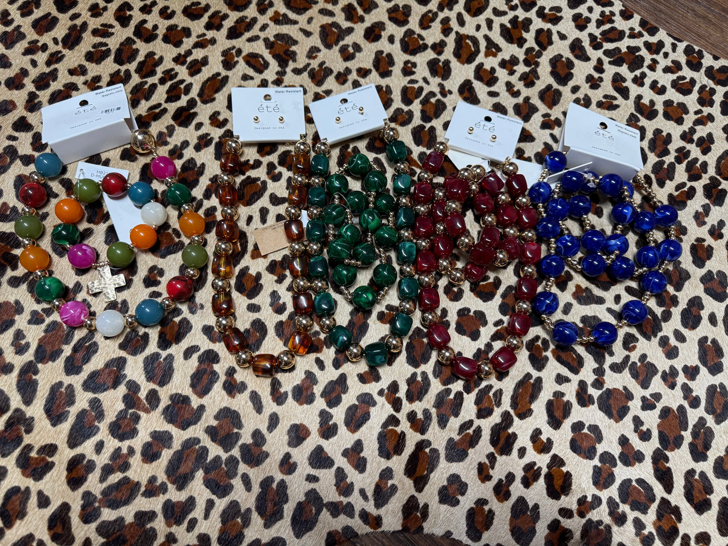 Color Pop with Gold Jewelry