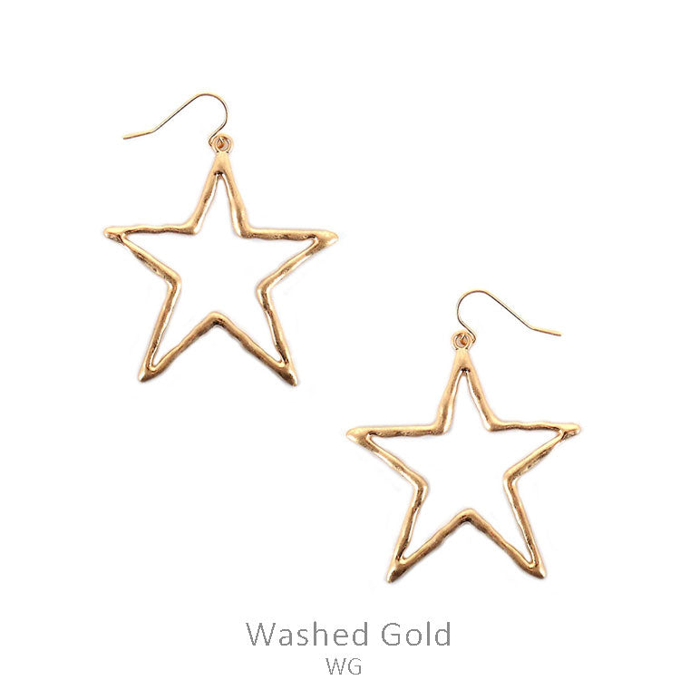 Gold Star Earrings