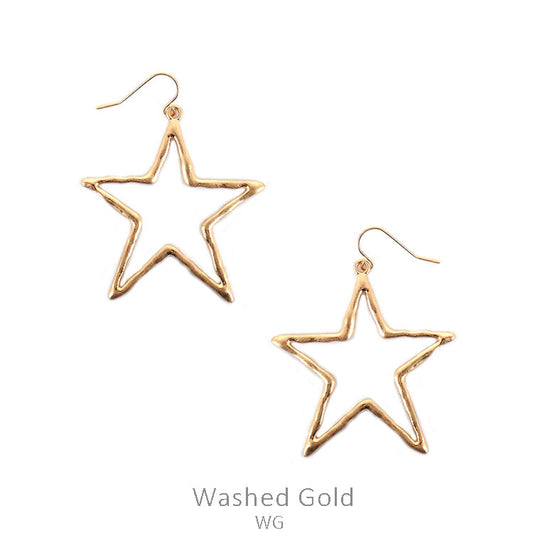 Gold Star Earrings