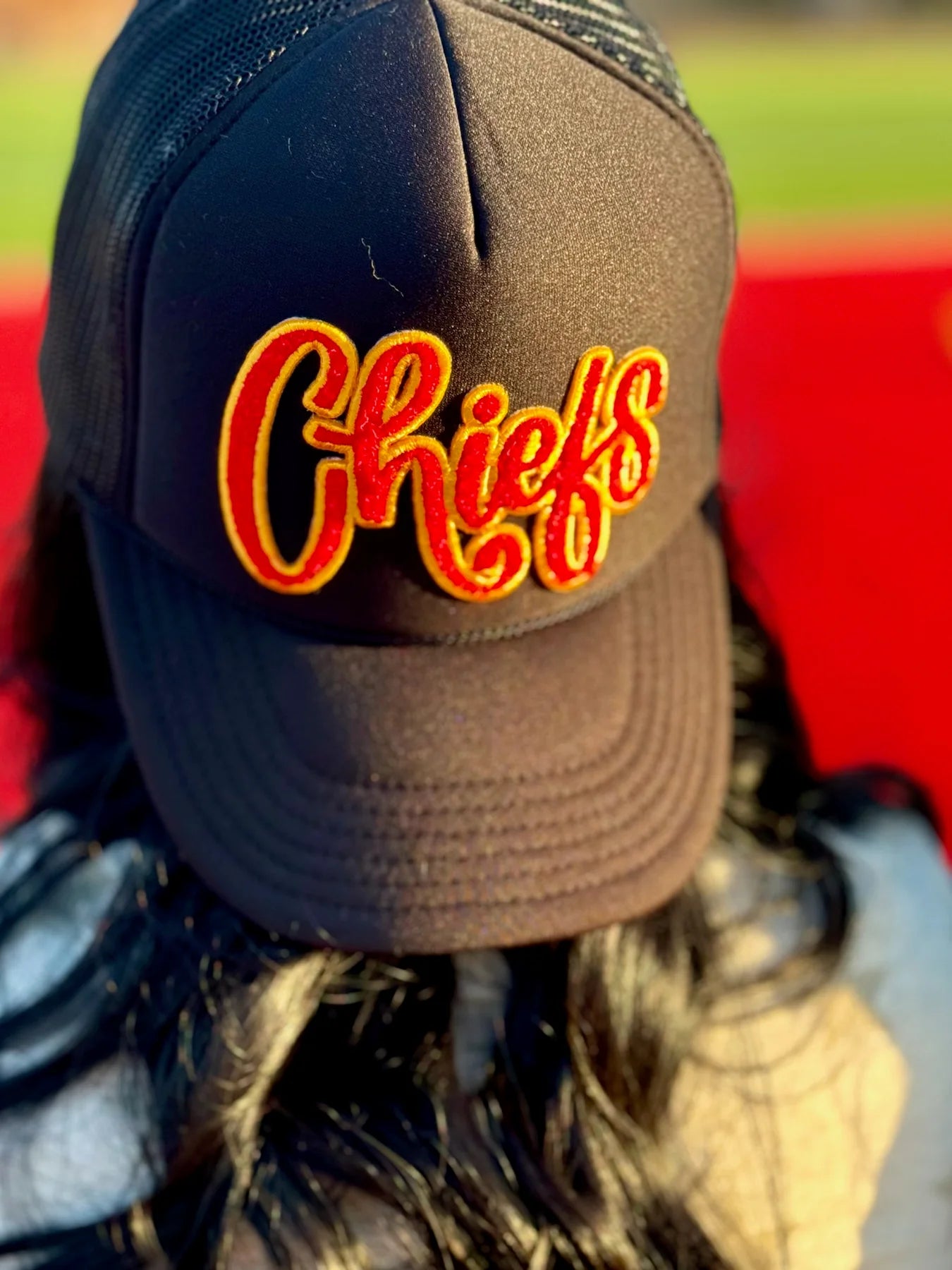 Pre-Order Chiefs Chenille Patch Trucker Caps