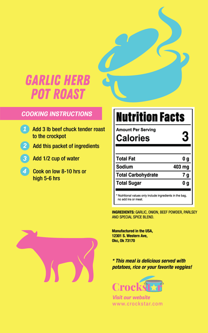 Garlic Herb Pot Roast 