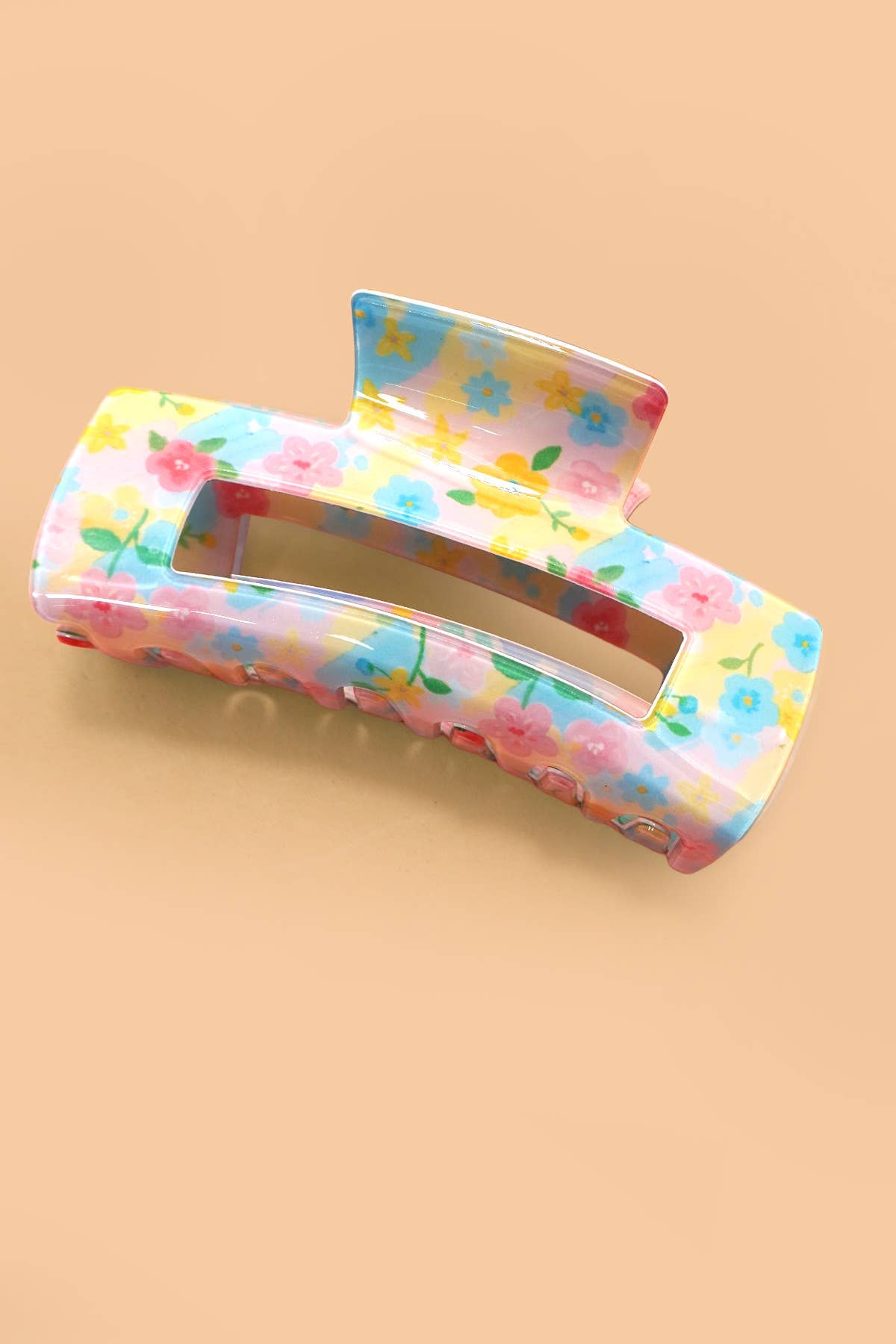 FLORAL HAIR CLAW CLIP | 40H1086: Pink