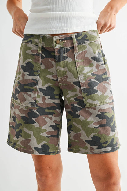 DESERT CAMO - Denim Baggy Jort