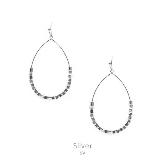 Silver Teardrop Earrings