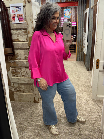 Hot Pink Blouse