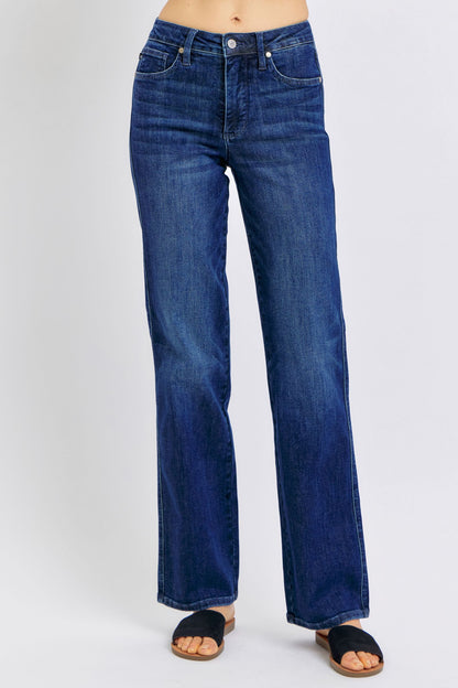 Judy Blue Mid Rise "TUMMY CONTROL" Classic Straight Leg Jean 88861