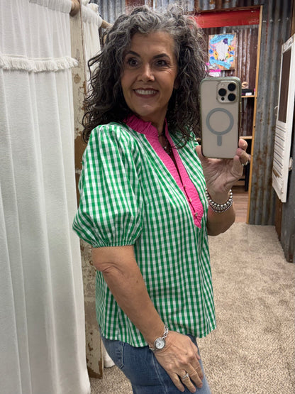 Days of Summer Green Blouse