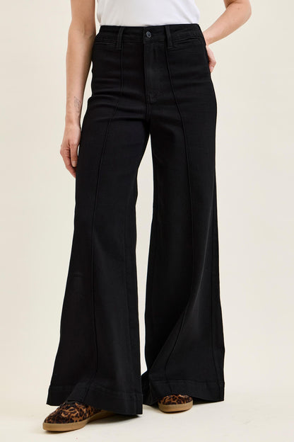 Judy Blue HW LIZA Black Palazzo Jeans 881243