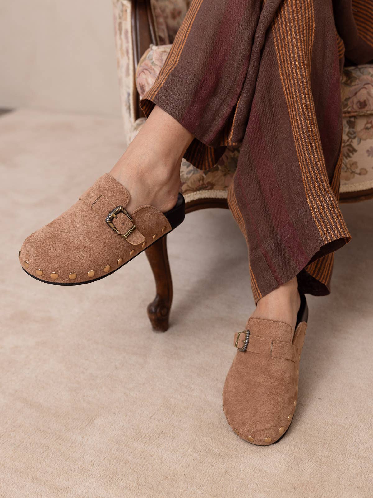 Sunday Studded Latte Mule