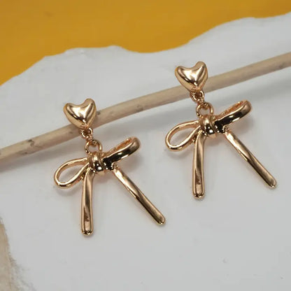 Classic Bow Drop Dangle Earrings | 80E6416