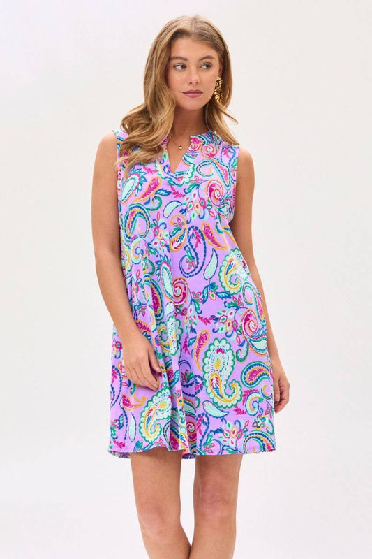 Lizzy Lavender Sleeveless Dress