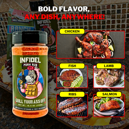 Infidel Pork Rub™ – Bold Flavor for Unforgettable BBQ