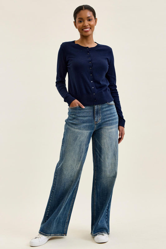 Judy Blue HW WILHELMINA Baggy MD Vintage Blast Jeans 881157