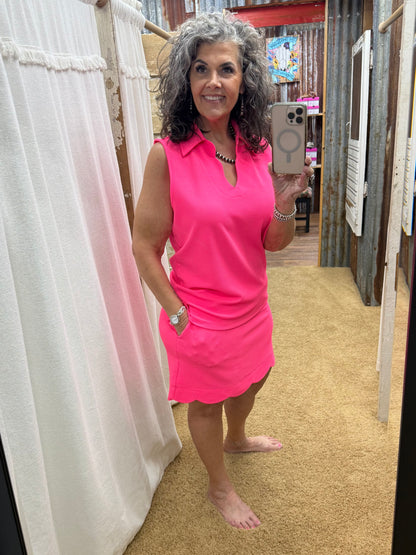 Make It Count Textured Set- Neon Pink