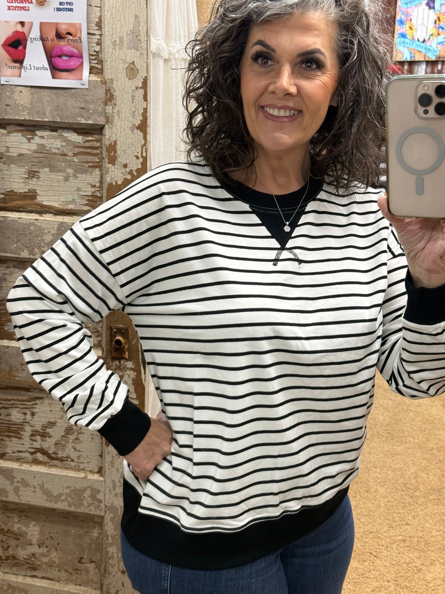 Striped Pullovers Regular & Curvy