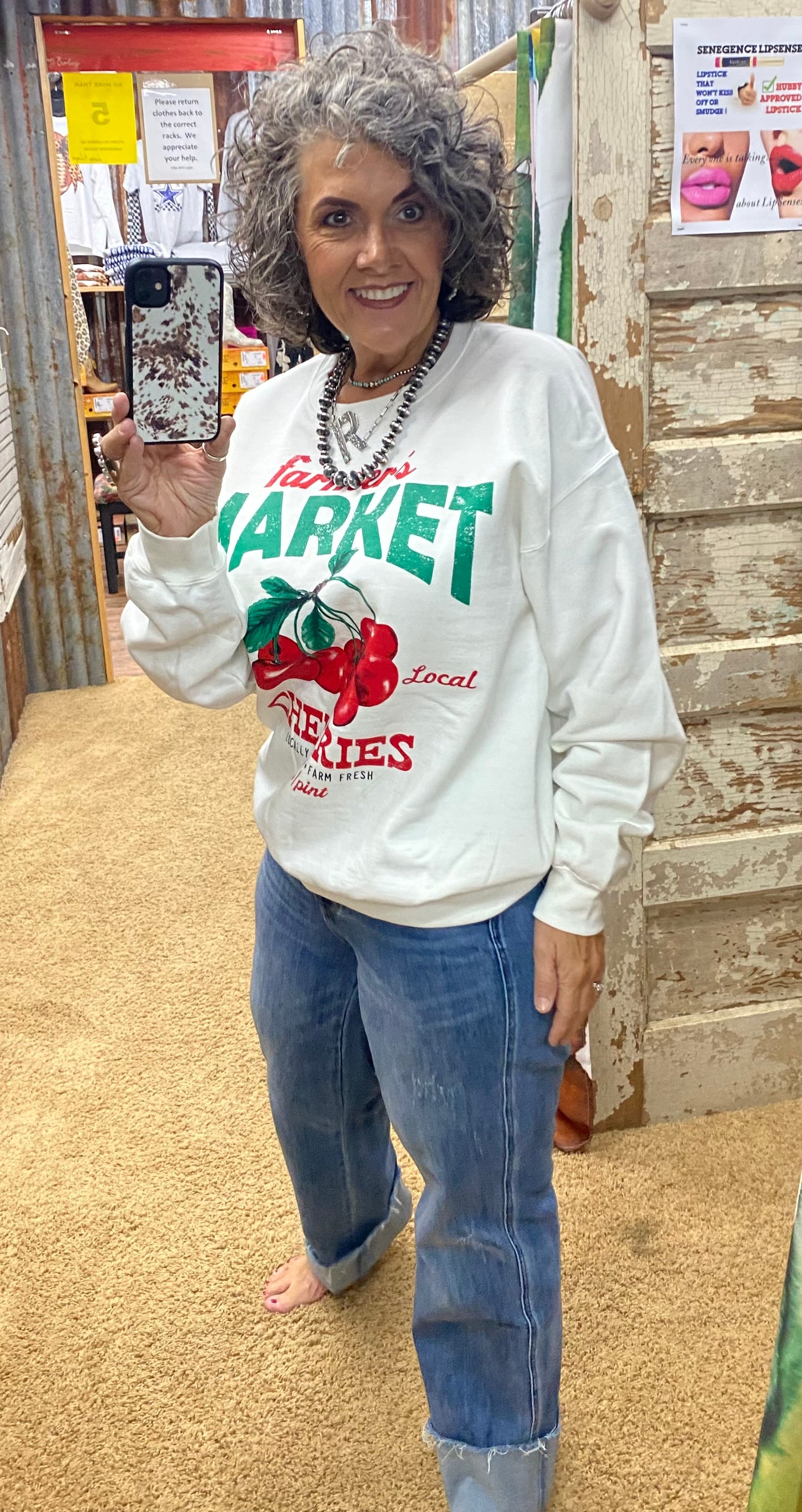 Farmer's Market Cherries Sweatshirt