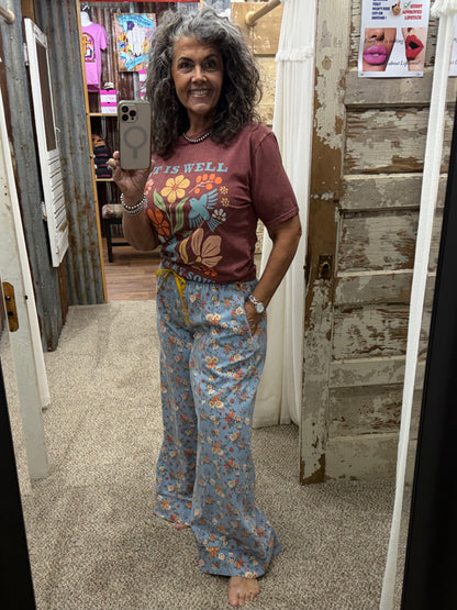 It Is Well With My Soul Graphic Top: Vintage Wine