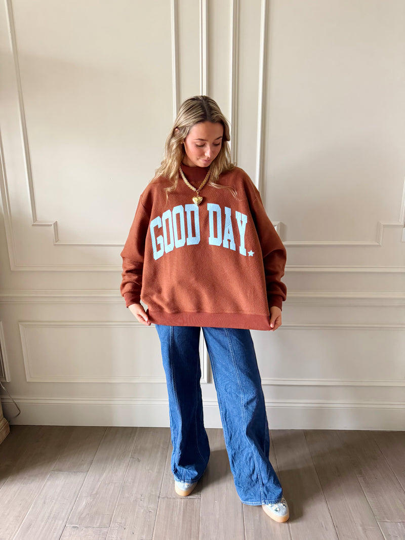 Good Day 2-Sided Mock Sweatshirt