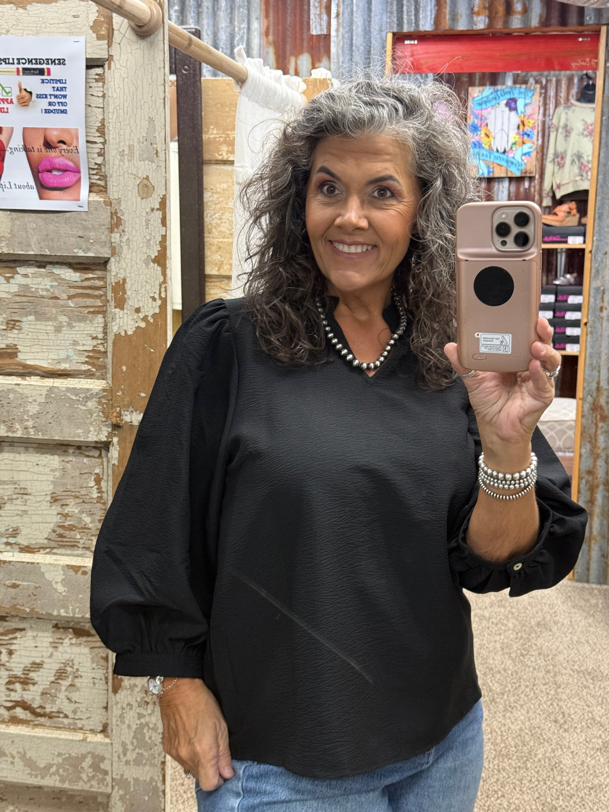 Jodifl Black Blouse