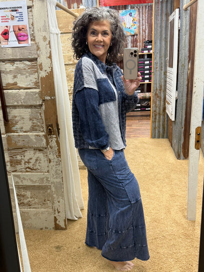 The Navy Tweed Lounge Set