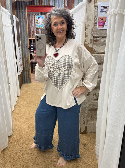 HEART PATCH PULLOVER