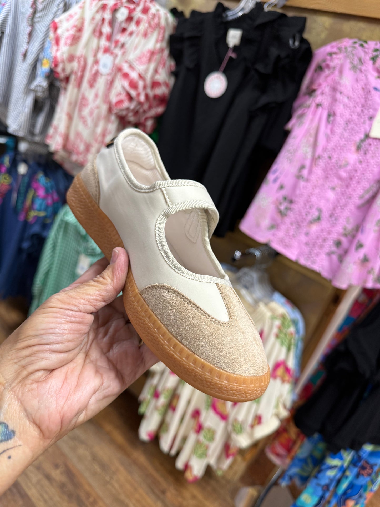 Corkys Calm Down Sneaker - Sand Combo
