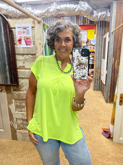 Simply the Zest Lime Green Blouse