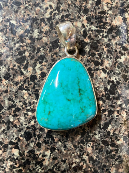 Turquoise 925 Sterling Pendant