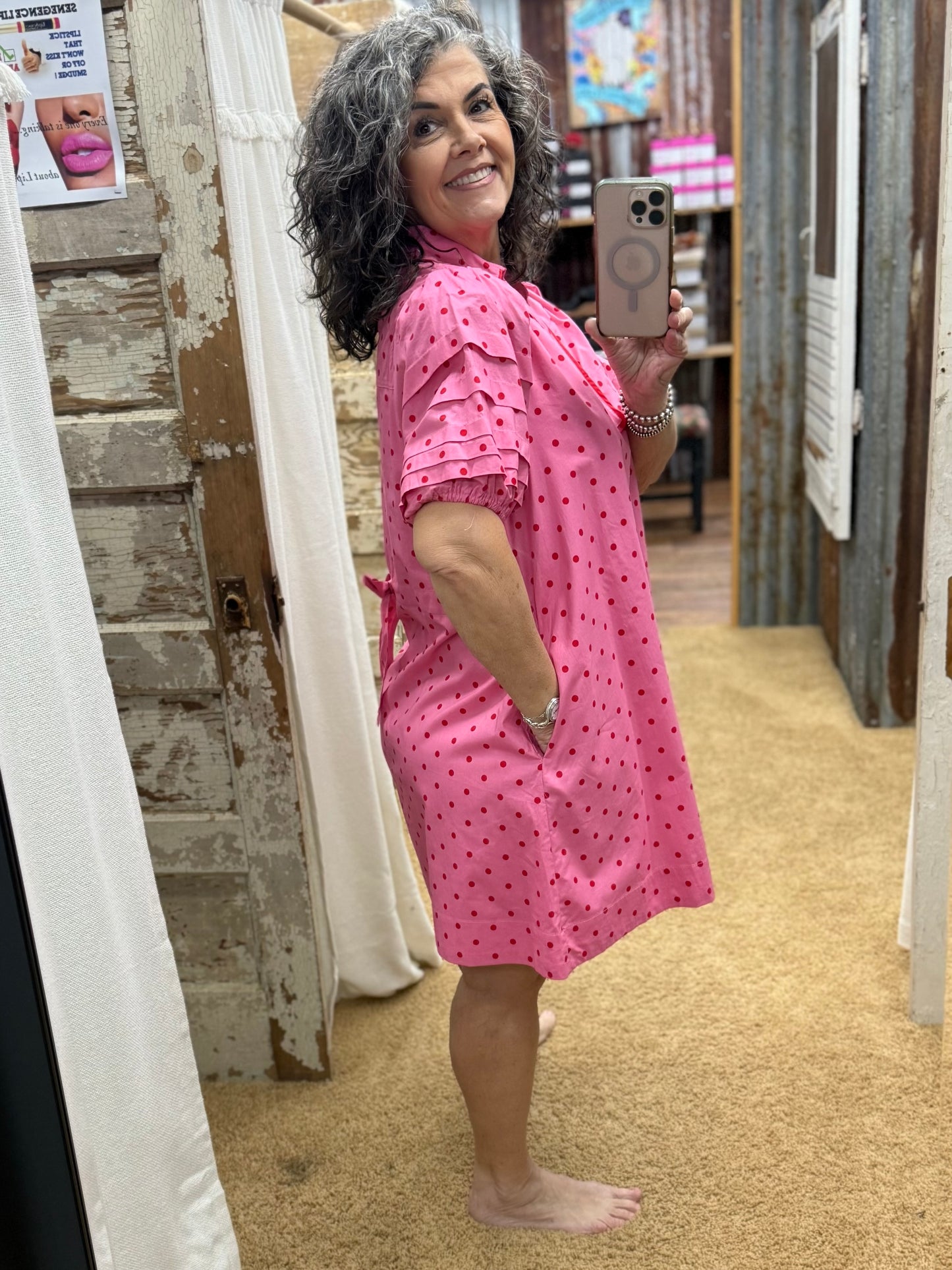 The Pink Polka Dot Dress