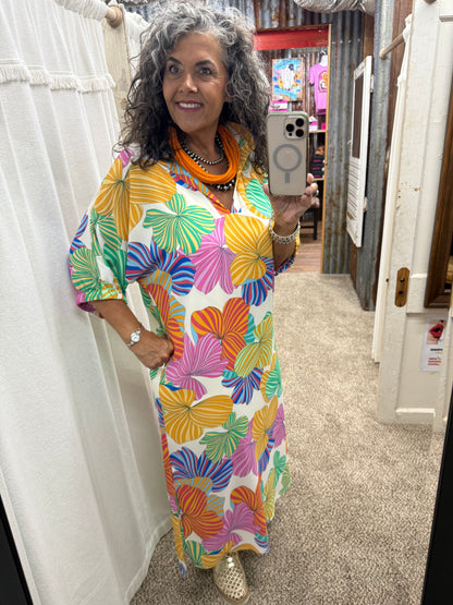 BLAKELY BOTANIC BURST DRESS by Adrienne