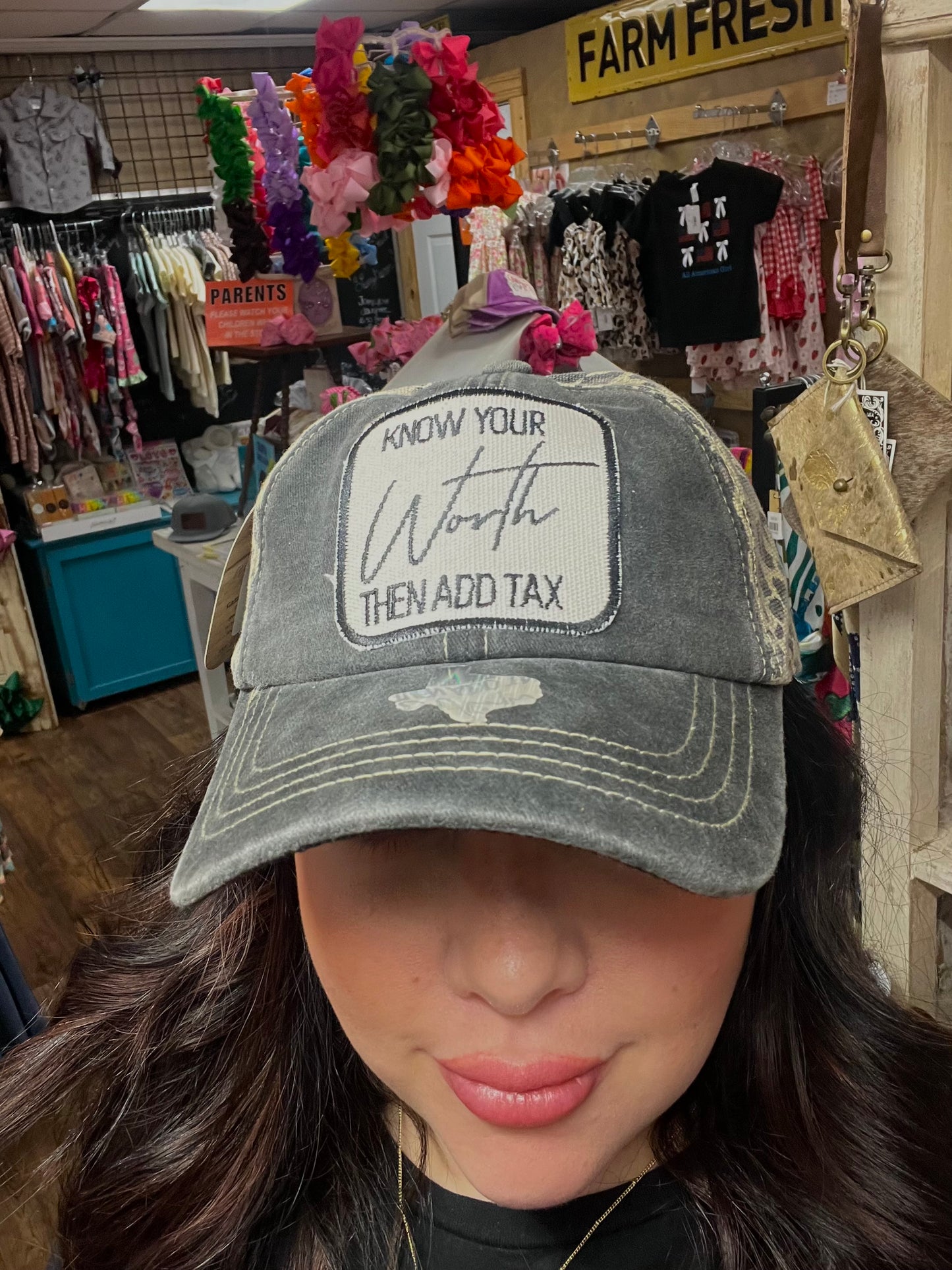 "Know your Worth then add Tax" Cap