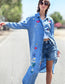 Denim Embroidered Shirtdress/Duster by Billy T